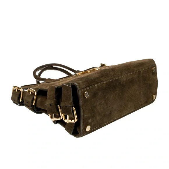 Giuseppe Zanotti Brown/olive Tote Bag with Gold Accent - Picture 7 of 8